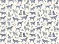 Blue Dog Animal Mural