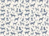 Blue Dog Animal Mural design