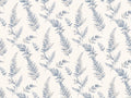 Blue And Grey Fern Botanical Mural