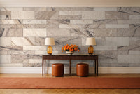 Cream Stone Mural in an entryway