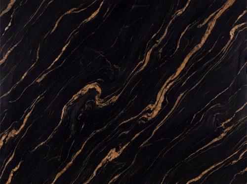 Black And Gold Marble Mural sample on the real paper