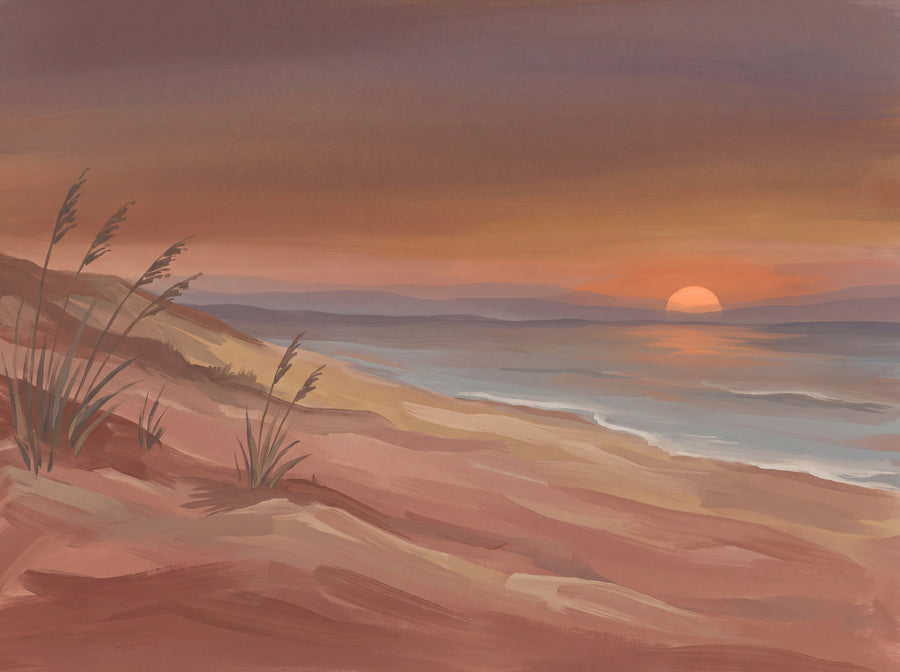 Seafire, Terracotta, preview of the area printed on your wall