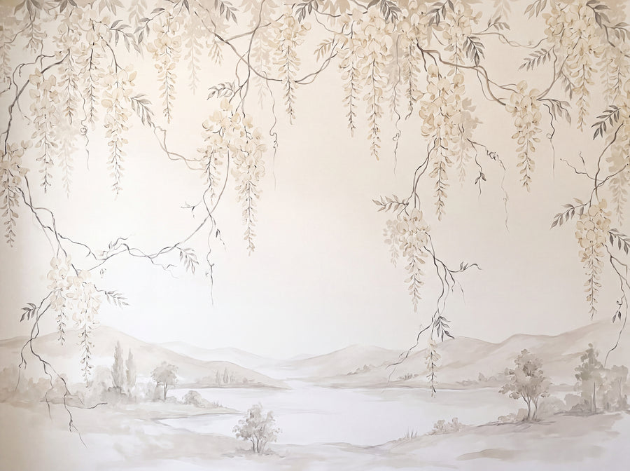 Chiswick, Linen, preview of the area printed on your wall