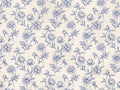 Blue And White Peony Floral Mural