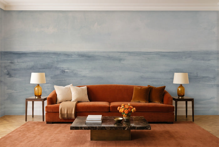 Blue Ocean Landscape Mural