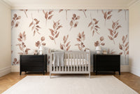 Clay Eucalyptus Botanical Mural in a nursery