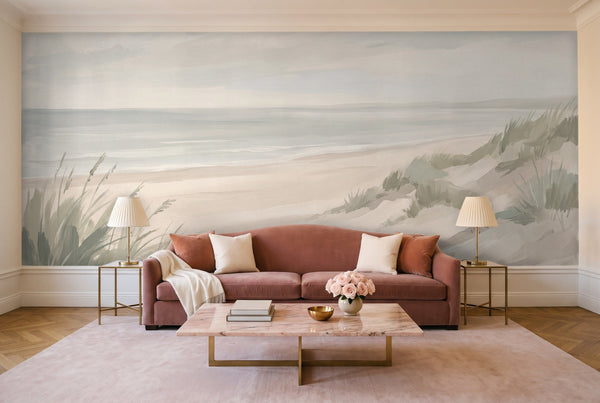 Sage Beach Landscape Mural