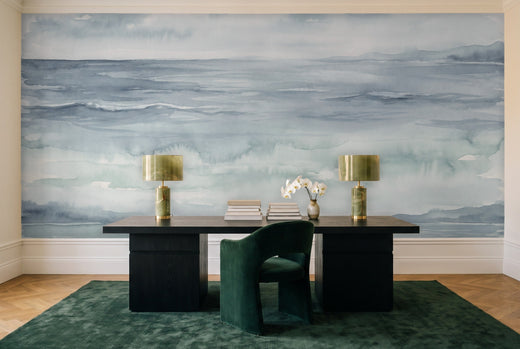 Blue Ocean Landscape Mural