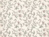Green And Pink Leaf Botanical Mural design