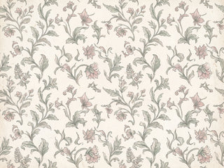 Green And Pink Leaf Botanical Mural sample