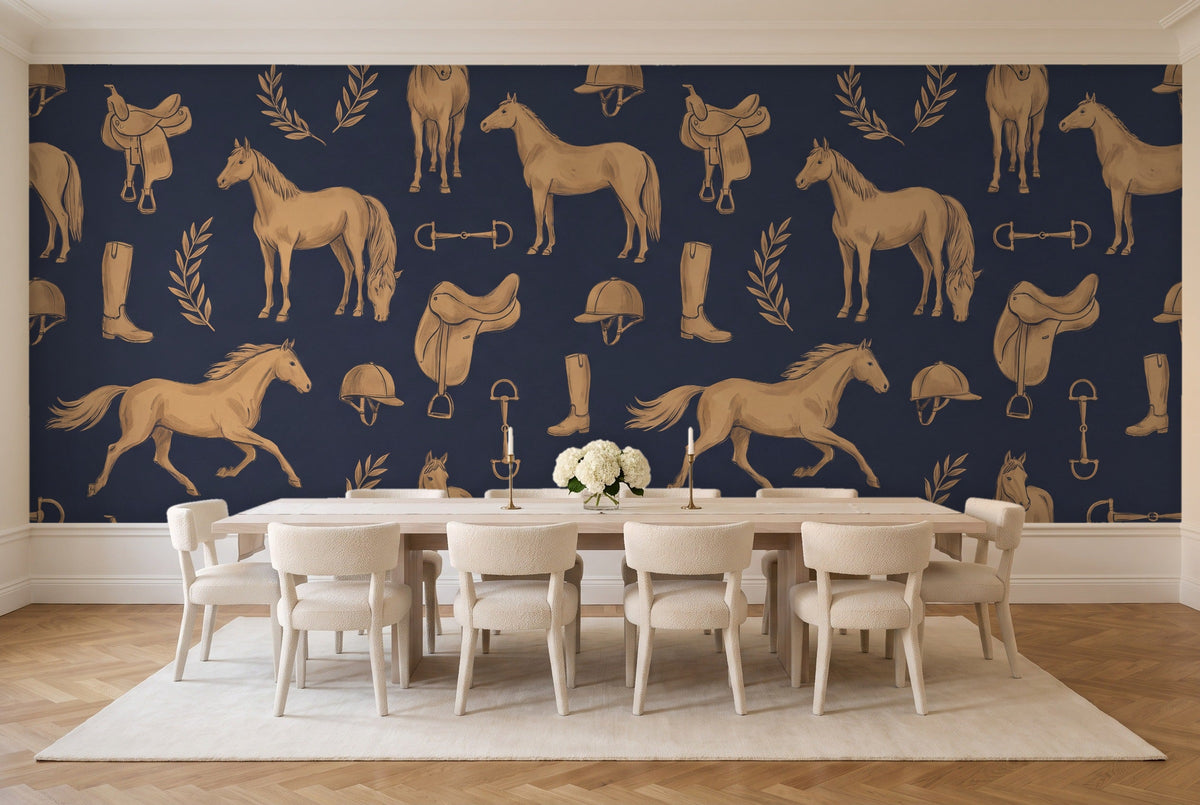 Charger, Lapis in a dining room