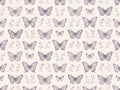 Lilac Butterfly Mural