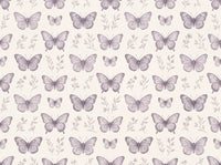 Lilac Butterfly Mural design
