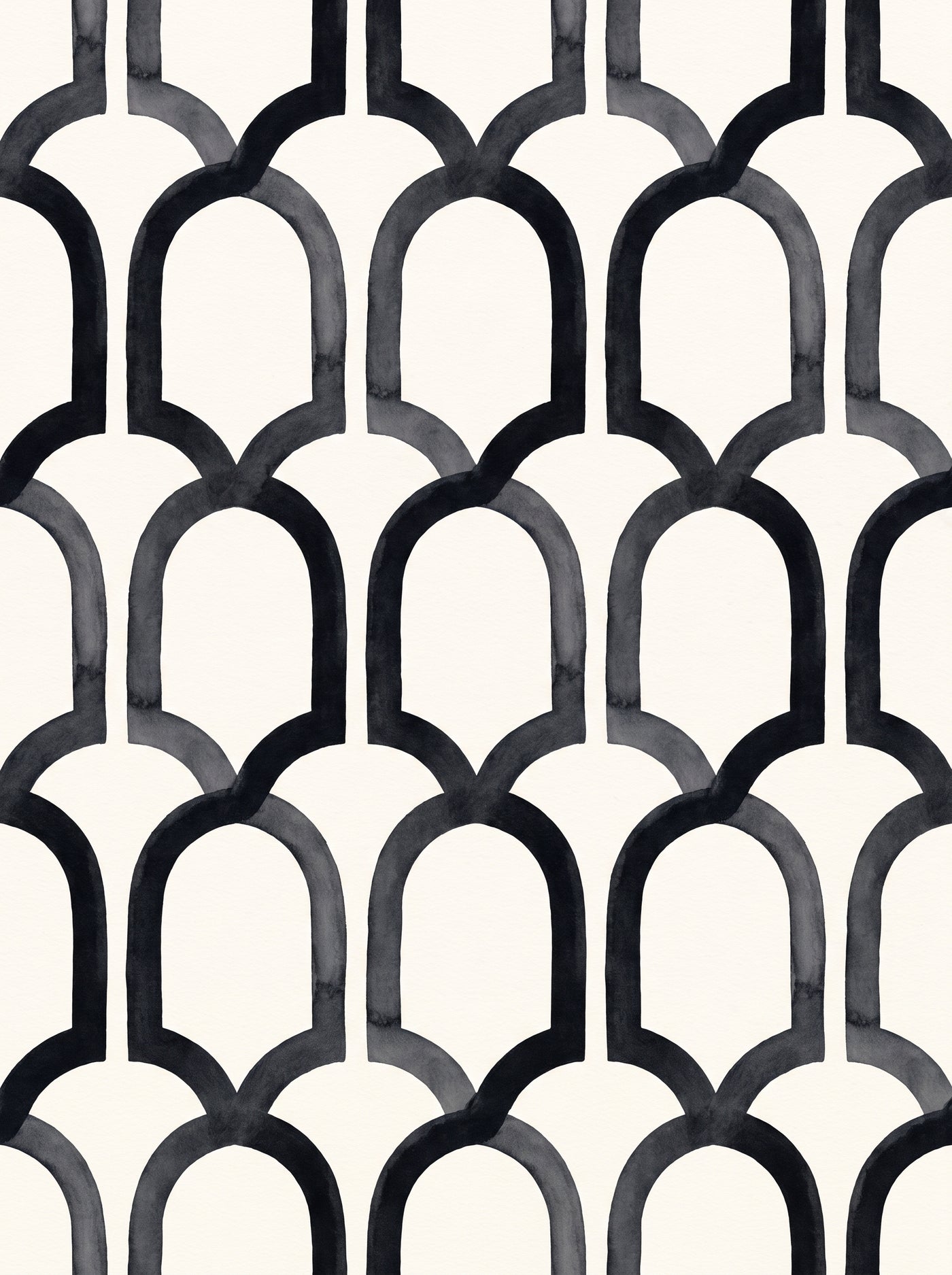 Black Arch Geometric Mural design