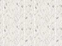 White Birch Botanical Mural design
