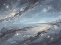 Blue Galaxy Celestial Mural design