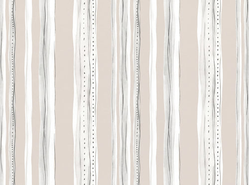 White Stripe Mural sample on the real paper