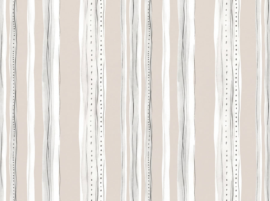 White Stripe Mural