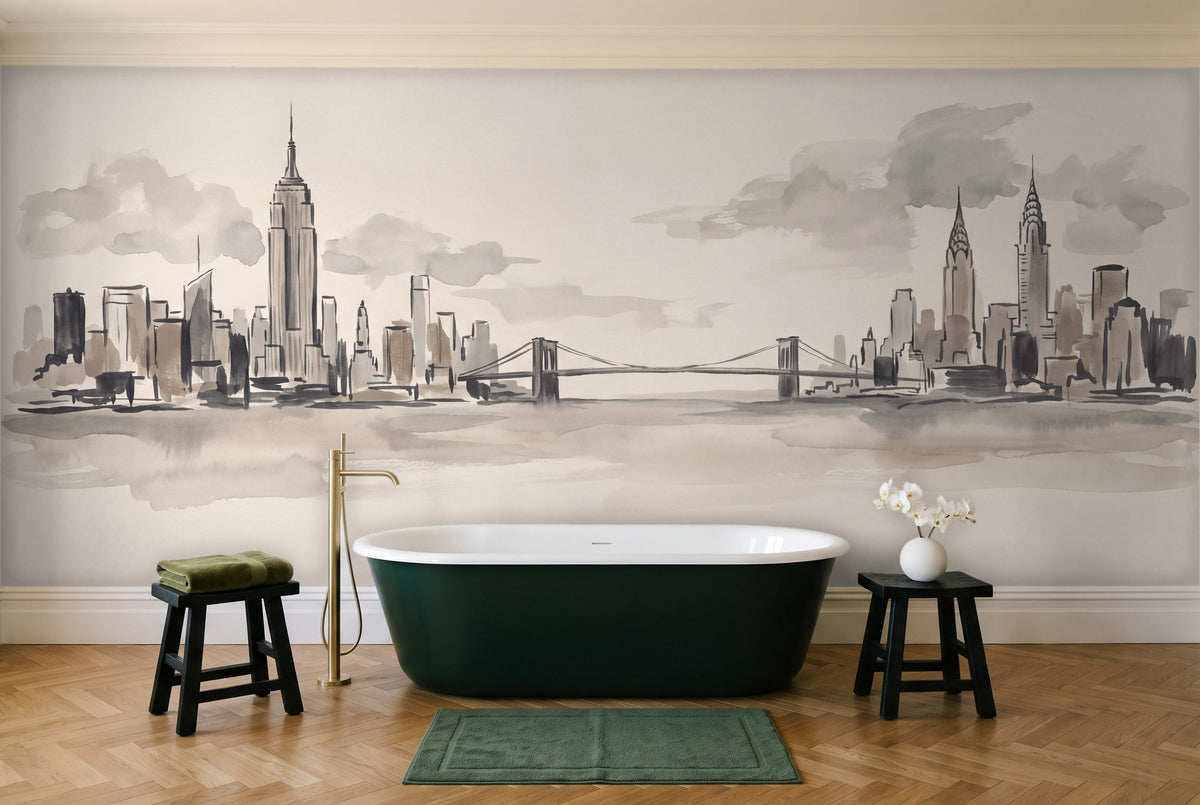 Manhattan, Ink in a bathroom