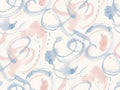 Blue And Pink Brushstroke Abstract Mural