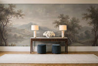 Sage Lake Landscape Mural in an entryway