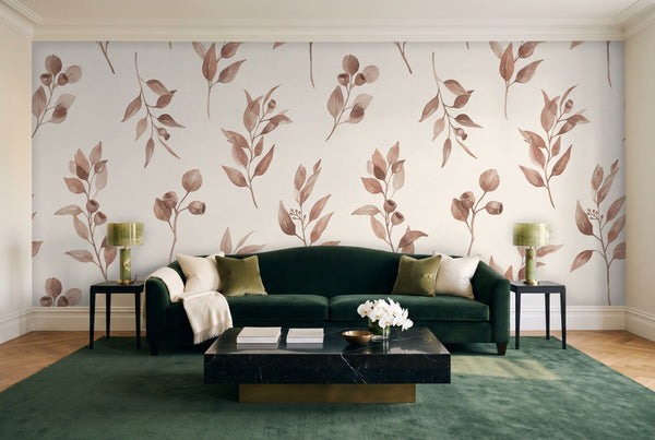 Clay Eucalyptus Botanical Mural