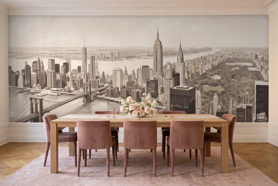 Casavono mural in a dining room