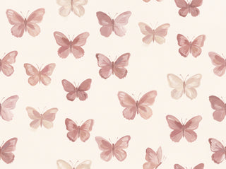 Pink Butterfly Mural sample