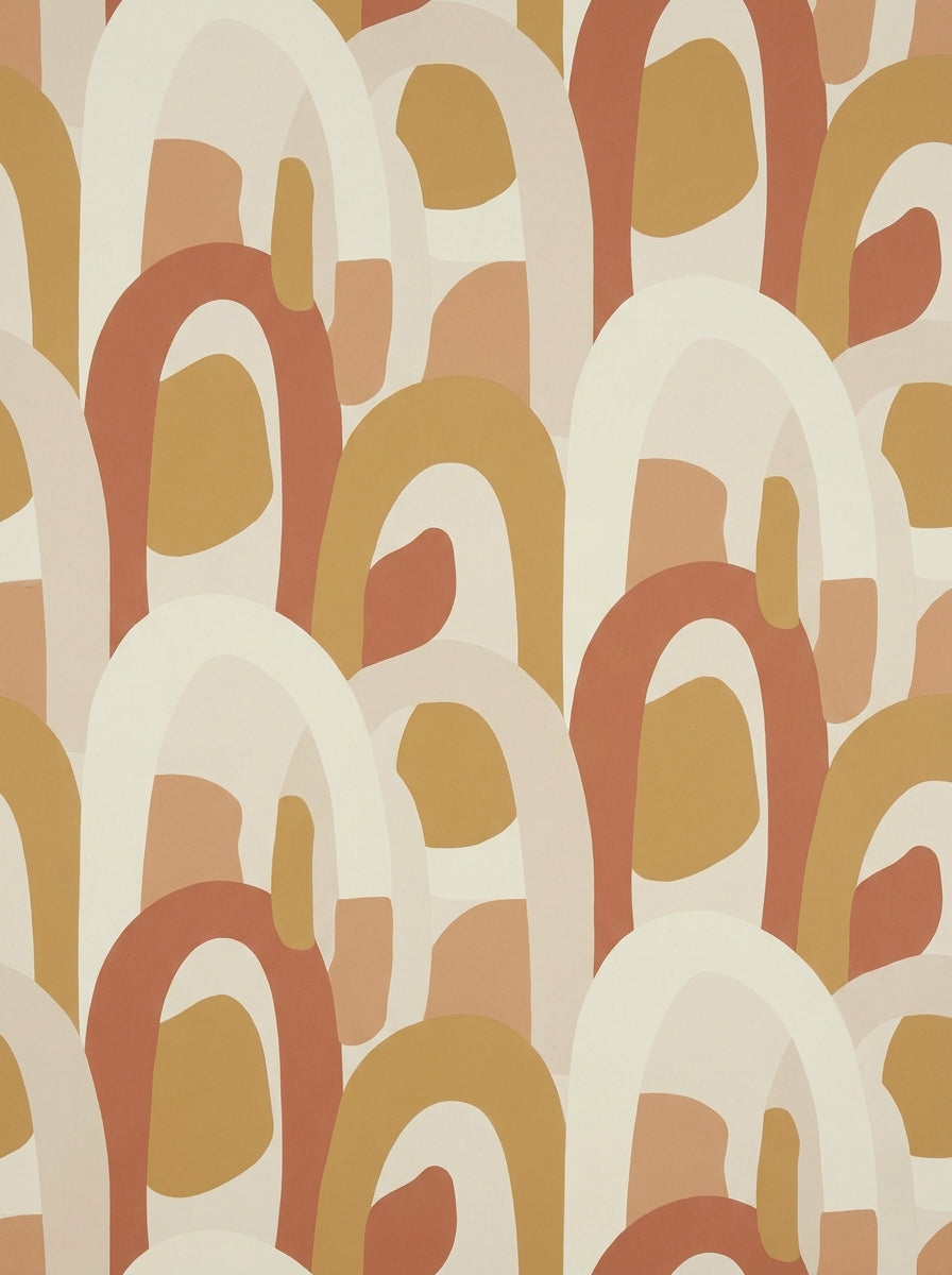 Terracotta Arch Abstract Mural design