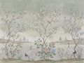Sage Chinoiserie Garden Chinoiserie Mural