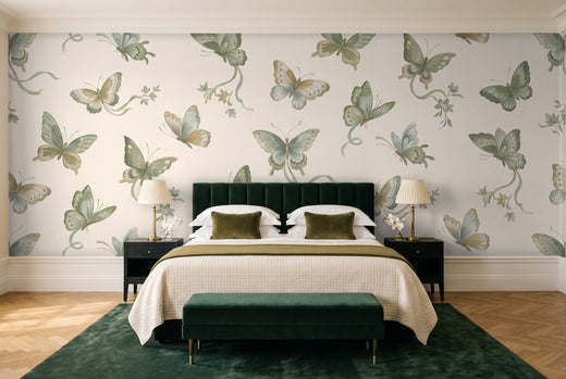 Green Butterfly Mural