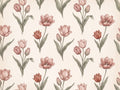 Blush Tulip Floral Mural