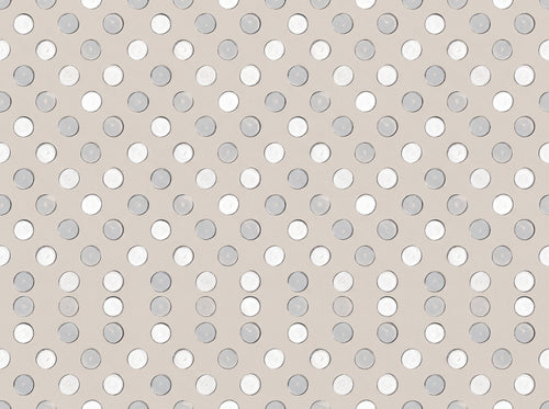 White Polka Dot Mural sample on the real paper