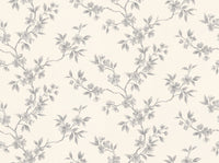 Grey Cherry Blossom Floral Mural design