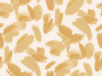 Mustard Brushstroke Abstract Mural design