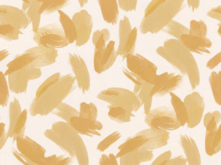 Mustard Brushstroke Abstract Mural sample
