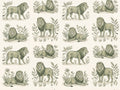Green Lion Animal Mural
