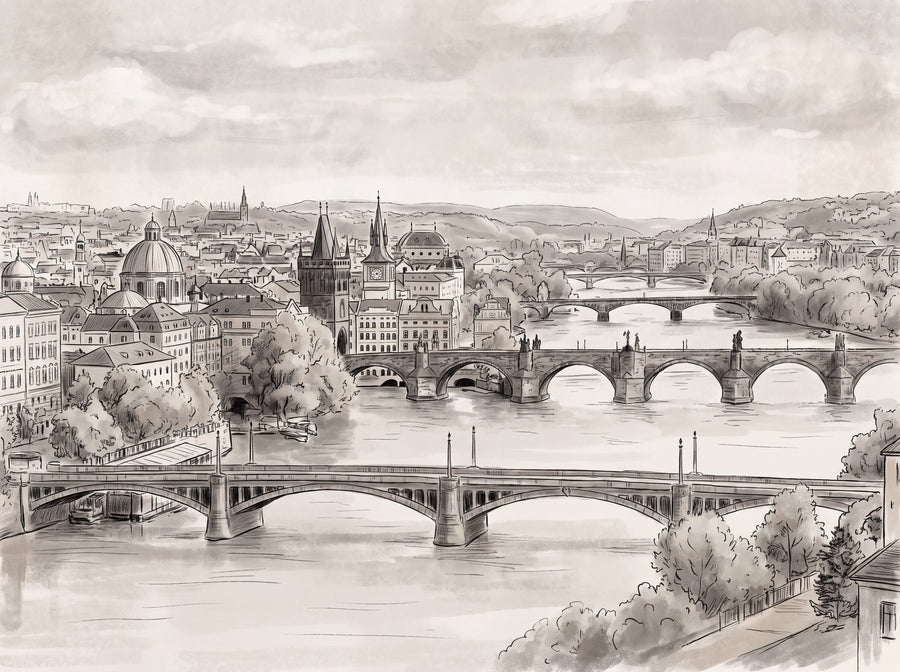 Soho, Etching, preview of the area printed on your wall