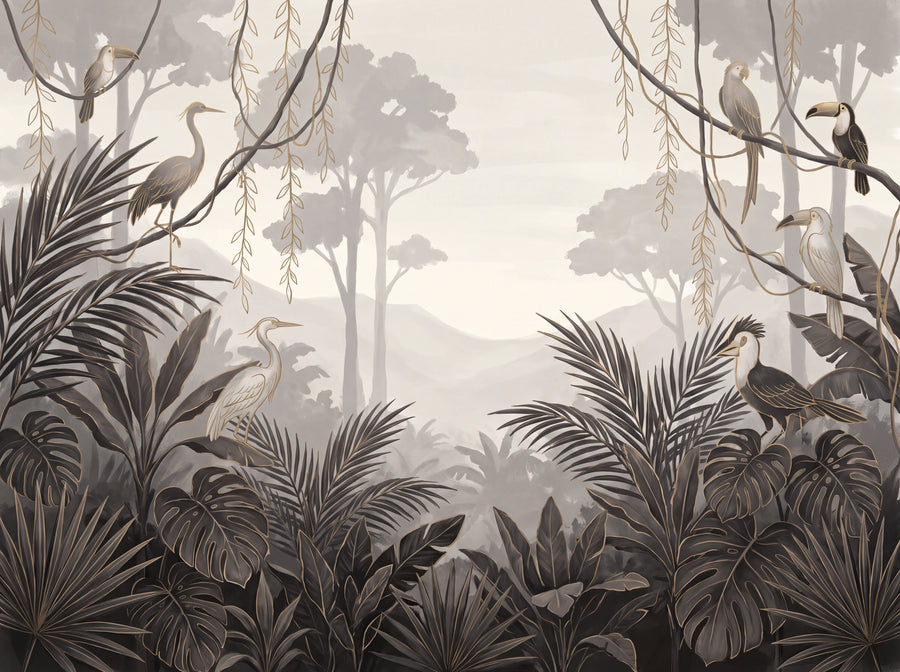 Raffles, Etching, preview of the area printed on your wall