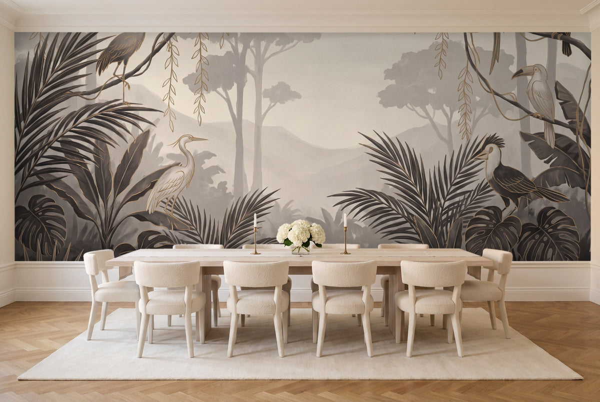 Raffles, Etching in a dining room