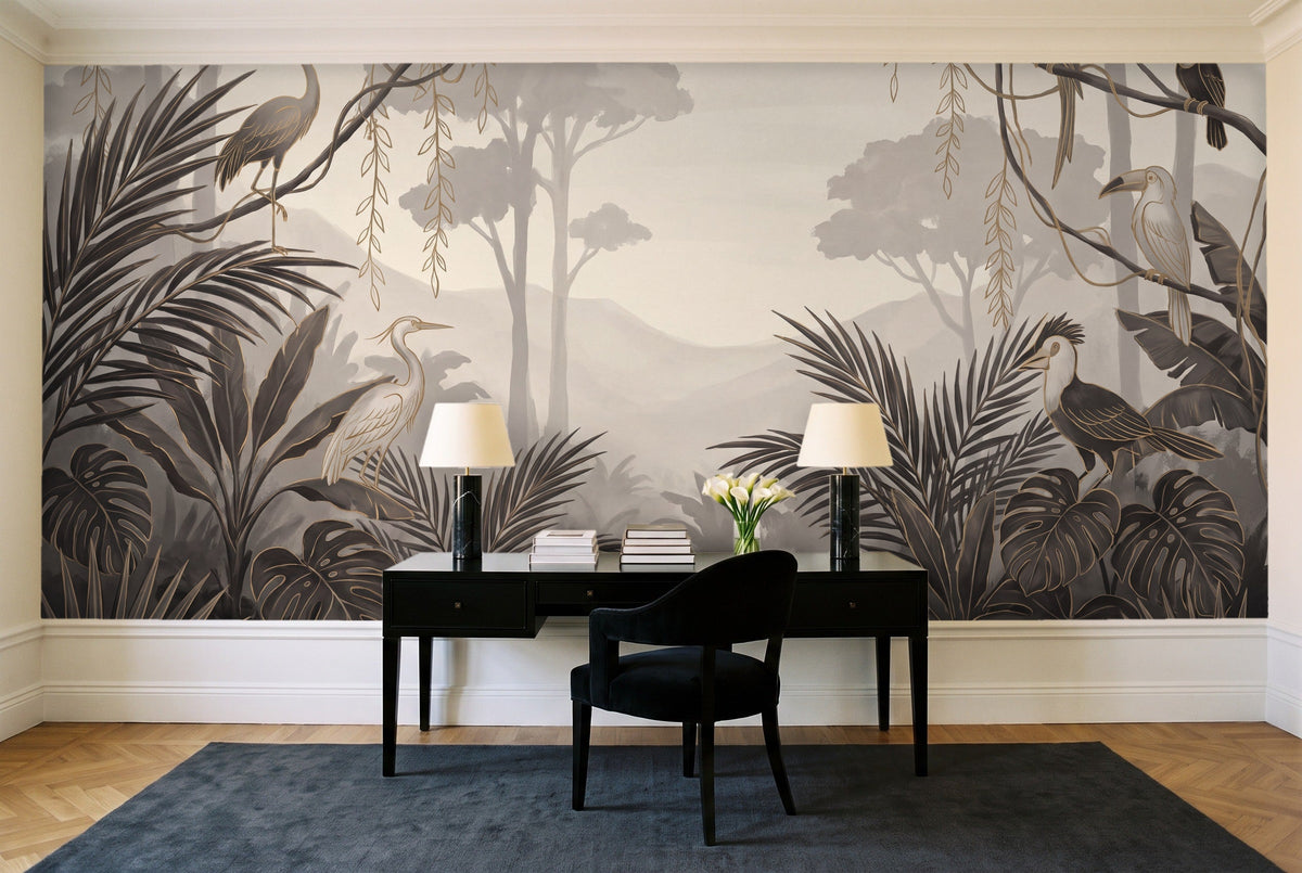 Raffles, Etching in a home office