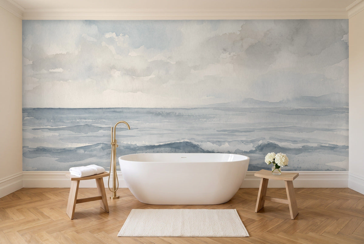Seascape, Slate in a bathroom