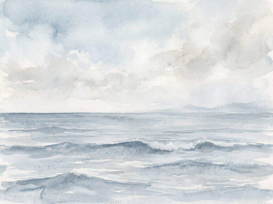 Seascape, Slate, preview of the area printed on your wall