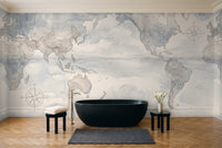 Cartographer, Slate in a bathroom