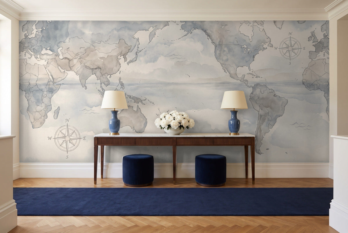 Cartographer, Slate in an entryway