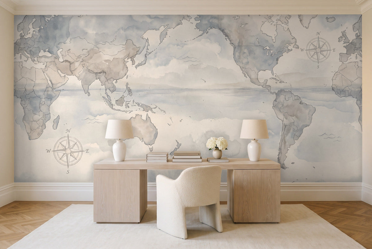 Cartographer, Slate in a home office