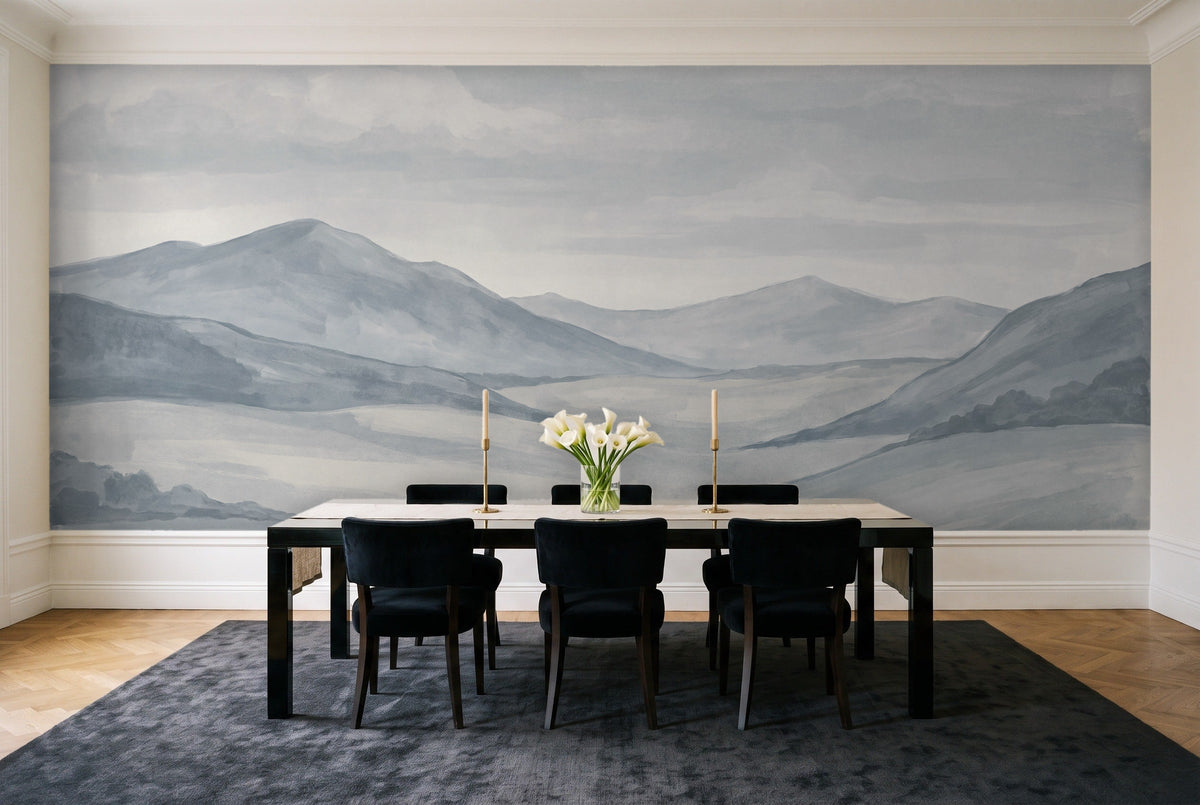 Whitmoor, Cornflower in a dining room
