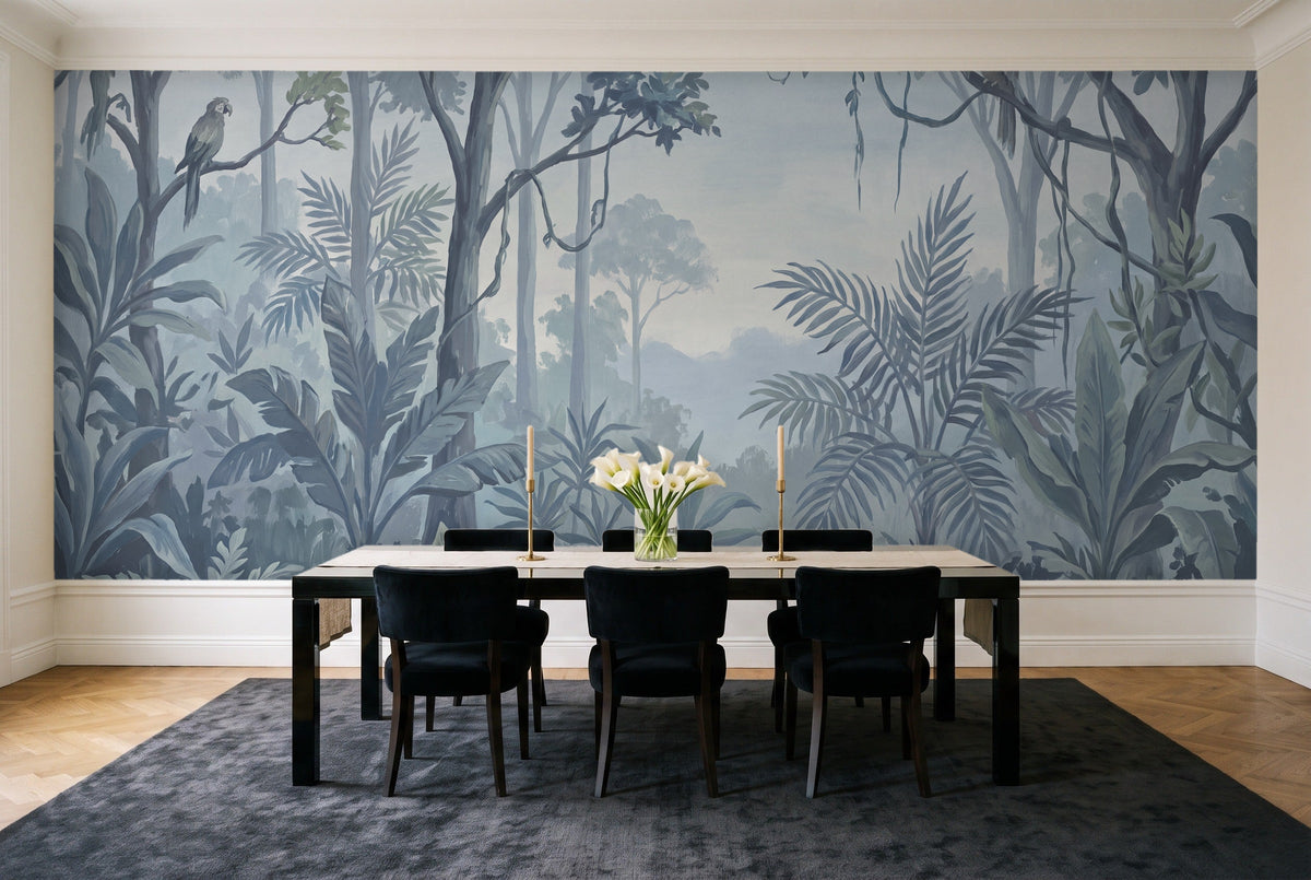 Banyan, Cornflower in a dining room