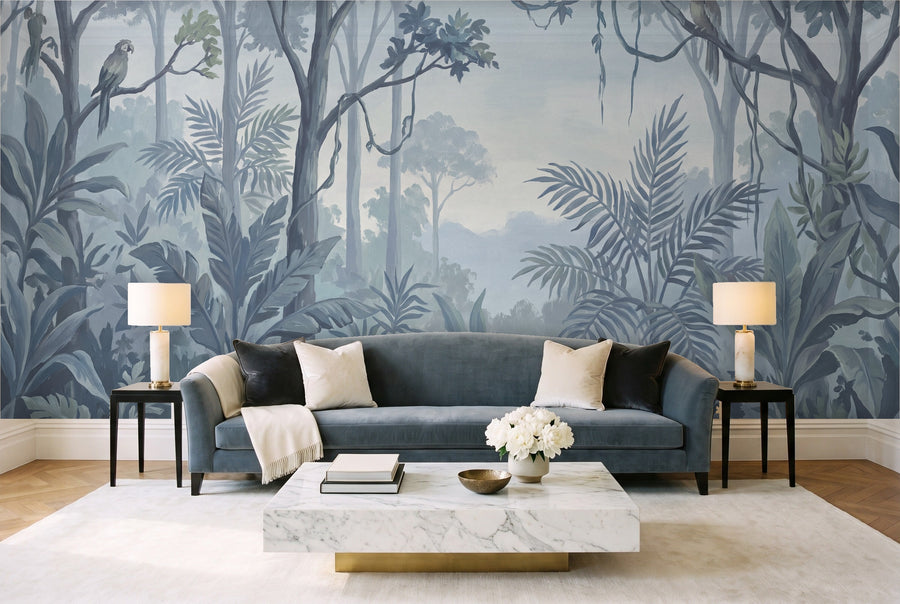 Banyan, Cornflower on a wall