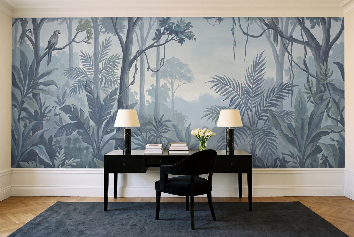 Banyan, Cornflower in a home office